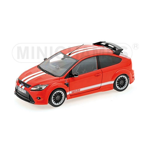 FORD FOCUS RS 2010 RED FORD MK.IV 1967 TRIBUTE 1:18 Minichamps Auto Stradali Modellino