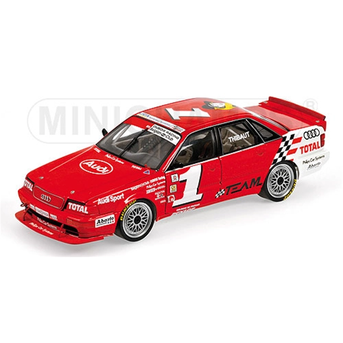 AUDI V8 EVOLUTION N.1 TEAM BUBOIS RACING 1993 BELGIAN PROCAR 1:18 Minichamps Auto Competizione Modellino