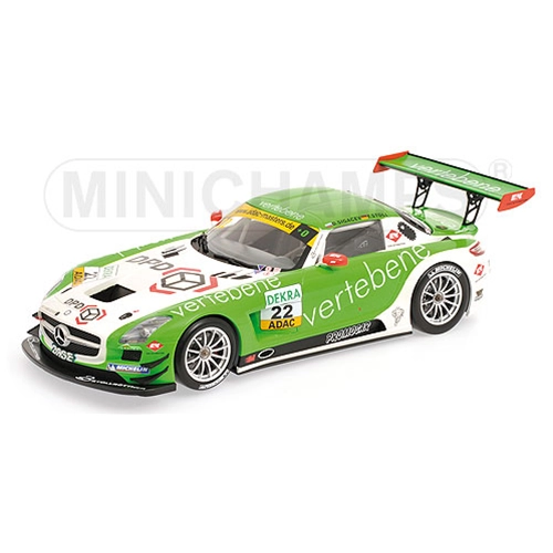 MERCEDES SLS AMG GT3 N.22 ADAC GT MASTERS 2011 1:18 Minichamps Auto Competizione Modellino