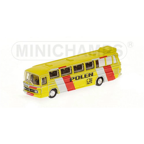 MERCEDES BUS O 321H 1974 NAZIONALE POLACCA 1:160 Minichamps Autobus Modellino
