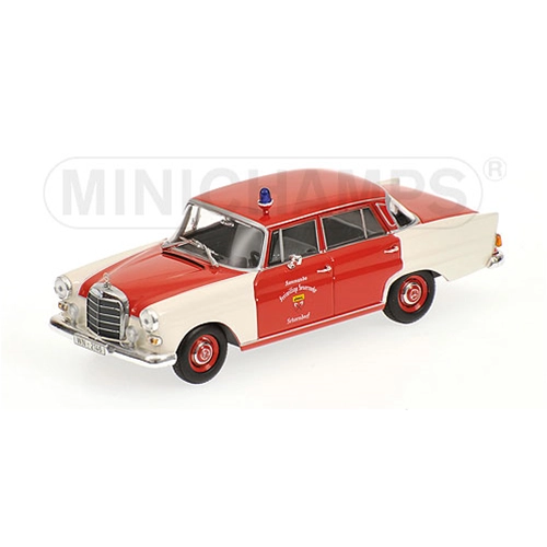 MERCEDES 200 POMPIERI SCHRNDORF 1965 1:43 Minichamps Pompieri Modellino