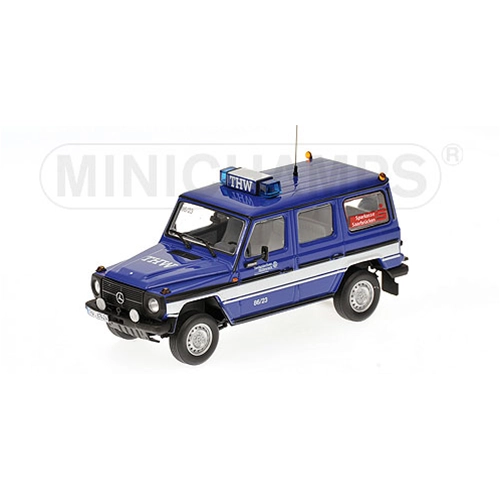 MERCEDES 230 GE W460 1991 THW SAARBRUCKEN 1:43 Minichamps Auto Stradali Modellino