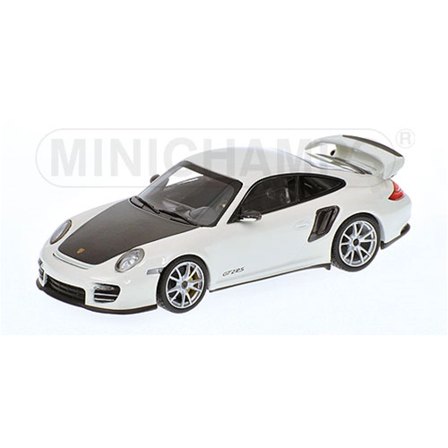 PORSCHE 911 GT2 RS 2010 WHITE 1:43 Minichamps Auto Stradali Modellino