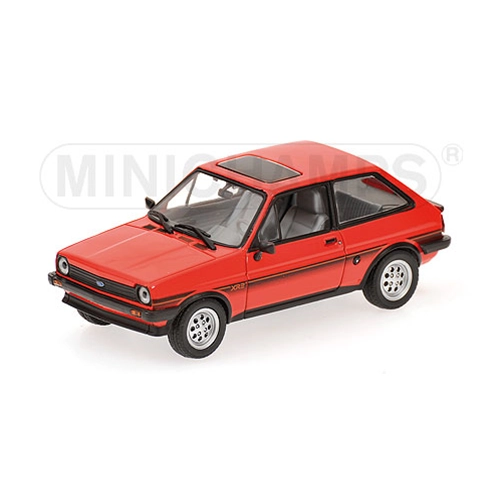 FORD FIESTA XR2 1978 RED 1:43 Minichamps Auto Stradali Modellino