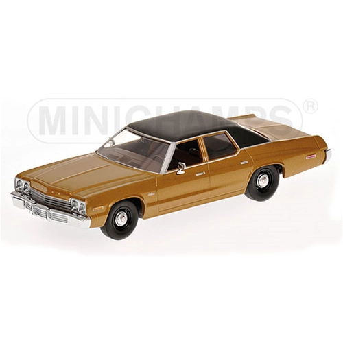DODGE MONACO 1974 GOLD METALLIC 1:43 Minichamps Auto Stradali Modellino