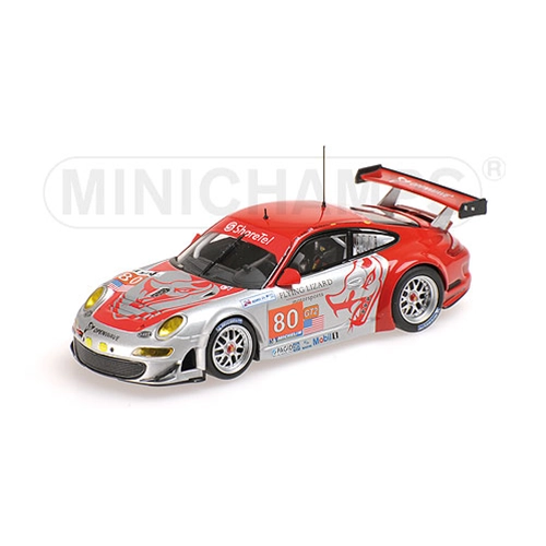 PORSCHE 997 GT3 N.80 46th LM 2010 NEIMAN-LAW-BERGMEISTER 1:43 Minichamps Auto Competizione Modellino