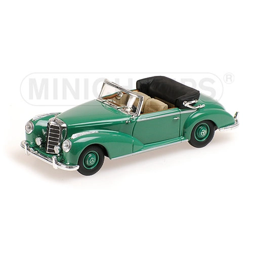 MERCEDES 300S CABRIOLET W188 1954 GREEN 1:43 Minichamps Auto Stradali Modellino