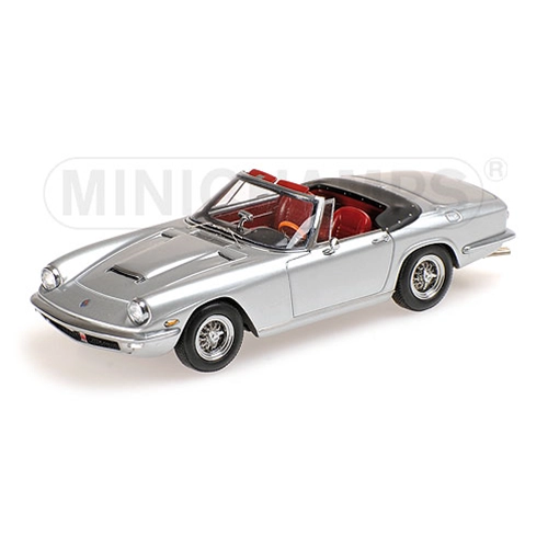 MASERATI MISTRAL SPYDER 1964 SILVER 1:43 Minichamps Auto Stradali Modellino