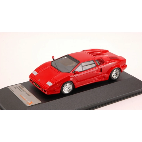 LAMBORGHINI COUNTACH 25th ANNIVERSARY 1989 RED 1:43 PremiumX Auto Stradali Modellino