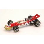 LOTUS 49B J.OLIVER 1968 N.2 5th BELGIUM GP 1:43 Quartzo Formula 1 Modellino