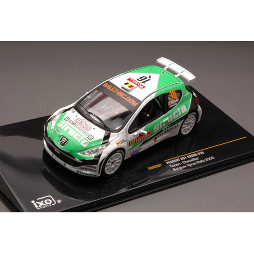 PEUGEOT 207 S2000 N.16 BELGIUM YPRES RALLY 2009 1:43 Ixo Model Auto Rally Modellino