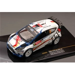 FORD FIESTA RS WRC N.8 6th MONTE CARLO 2012 DELECOUR-SAVIGNONI 1:43 Ixo Model Auto Rally Modellino
