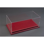 MULHOUSE DISPLAY CASE WITH RED LEATHER BASE 1:12 Atlantic-case Vetrine Modellino