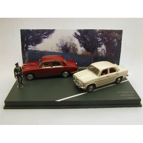 ALFA ROMEO 1900 POLIZIA E ALFA ROMEO GIULIETTA 1956 1:43 Rio Forze dell'Ordine Modellino