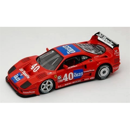 FERRARI F 40 GT 1 N.40 IMSA 1990 1:43 Red Line Auto Competizione Modellino