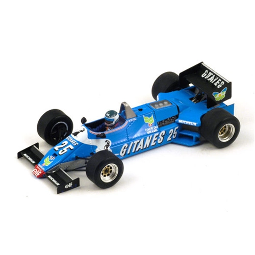 LIGIER JS21 J.P.JARIER 1983 N.25 RETIRED (COLLISION) LONG BEACH GP 1:43 Spark Model Formula 1 Modellino