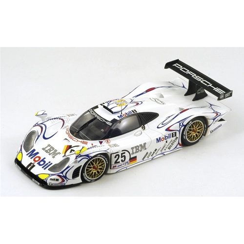 PORSCHE 911 GT1 N.25 2nd LE MANS 1998 MULLER-ALZEN-WOLLEK 1:18 Spark Model Auto Competizione Modellino