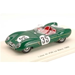 LOTUS XI N.35 COLLISION WITH A DOG LE MANS 1956 C.ALLISON-K.HALL 1:43 Spark Model Auto Competizione Modellino