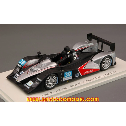 LOLA B11/40-JUDD BMW N.39 Le Mans 2011 1:43 Auto Stradali Spark Model Auto Competizione Modellino