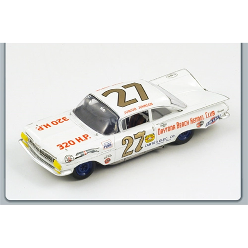CHEVROLET BISCAYNE N.27 WINNER DAYTONA 500 1960 J.JOHNSON 1:43 Spark Model Auto Competizione Modellino