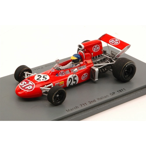 MARCH 711 R.PETERSON 1971 N.25 2nd ITALIAN GP 1:43 Spark Model Formula 1 Modellino
