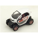 RENAULT ELECTRIC TWIZY 2011 WHITE 1:43 Spark Model Auto Stradali Modellino