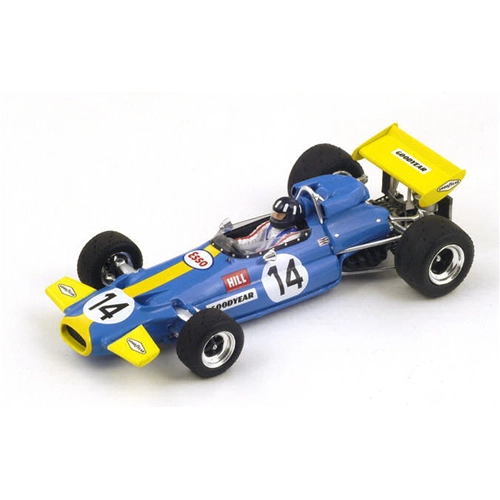 BRABHAM BT33 G.HILL 1971 N.14 9th SOUTH AFRICAN GP 1:43 Spark Model Formula 1 Modellino