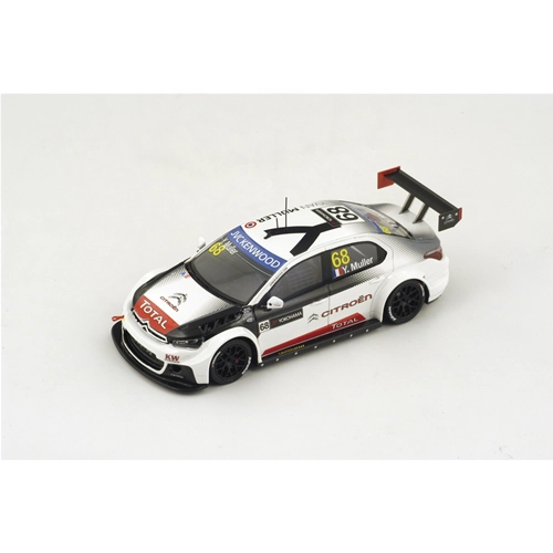 CITROEN C-ELYSEE N.68 WINNER WTCC RACE OF MAROCCO 2015 YVAN MULLER 1:43 Spark Model Auto Competizione Modellino