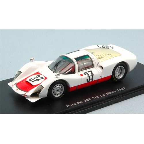PORSCHE 906 N.37 7th LE MANS 1967 VIC ELFORD-BEN PON 1:43 Spark Model Auto Competizione Modellino