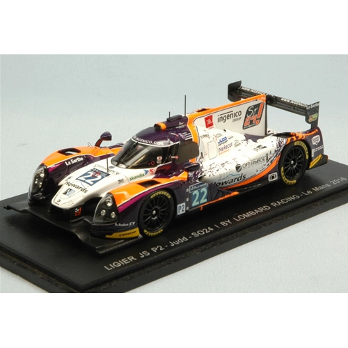 LIGIER JS P2 N.22 32th Le Mans 2016 V.CAPILLAIRE-E.MARIS-J.COLEMAN 1:43 Spark Model Auto Competizione Modellino