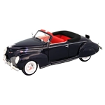 LINCOLN ZEPHIR CABRIO 1939 BLACK 1:18 Signature Auto d'Epoca Modellino