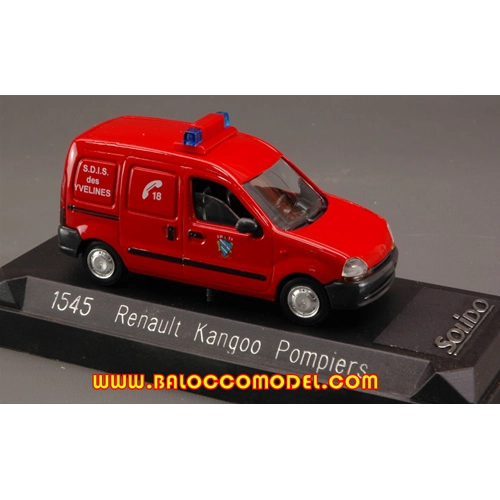 RENAULT CANGOO POMPIERS 1999 1:43 Solido Pompieri Modellino