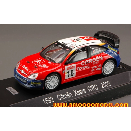 CITROEN XSARA WRC N.18 2003 1:43 Solido Auto Rally Modellino