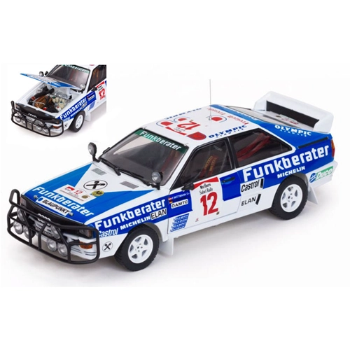 AUDI QUATTRO A2 N.12 8th SAFARI RALLY 1984 WITTMANN-DIEKMANN 1:18 SunStar Auto Rally Modellino