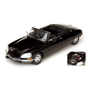 CITROEN DS 21 1969 OPEN CONVERTIBLE BLACK 1:18 SunStar Auto Stradali Modellino