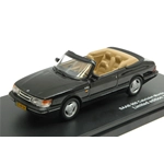 SAAB 900 CABRIOLET 1991 BLACK 1:43 Triple 9 Auto Stradali Modellino