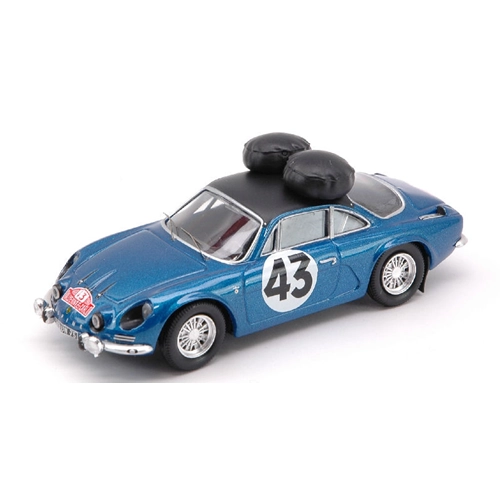 ALPINE A 110 N.43 48th MONTE CARLO 1968 G.LARROUSSE-M.CALLEWAERT 1:43 Trofeu Auto Rally Modellino