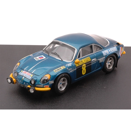 ALPINE RENAULT A110 N.8 6th RALLY S.REMO 1971 NICOLAS-VIAL 1:43 Trofeu Auto Rally Modellino