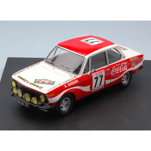 BMW 2002 N.77 RETIRED TOUR DE CORSE 1974 GORDON-GORDON 1:43 Trofeu Auto Rally Modellino