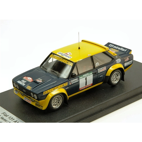 FIAT 131 ABARTH N.1 5th RALLY OF PORTUGAL 1977 M.VERINI-D.RUSSO 1:43 Trofeu Auto Rally Modellino