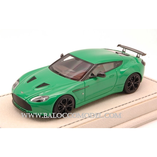 ASTON MARTIN V12 ZAGATO 2012 BERILLIAN GREEN ED.LIM.PCS 50 1:43 Tecnomodel Auto Stradali Modellino