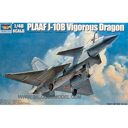 AEREO PLAAF J-10B KIT 1:48 Trumpeter Kit Aerei Modellino