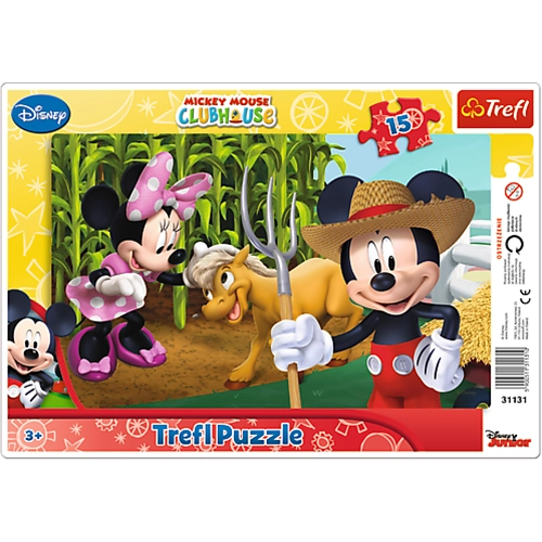 MICKEY E MINNY IN CAMPAGNA - IN THE COUNTRYSIDE PUZZLE FRAME Pz.15 Produttori Vari Kit Art.Vari Modellino