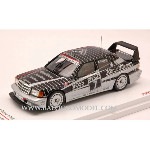 MERCEDES 190E EVO2 N.7 DTM 1990 LUDWIG 1:43 True Scale Miniatures Auto Competizione Modellino