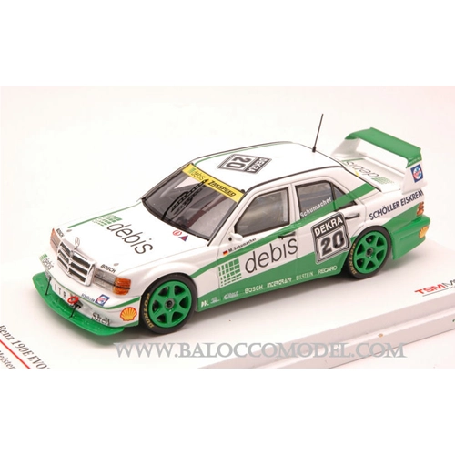 MERCEDES 190E EVO2 N.20 DTM 1991 M.SCHUMACHER 1:43 True Scale Miniatures Auto Competizione Modellino