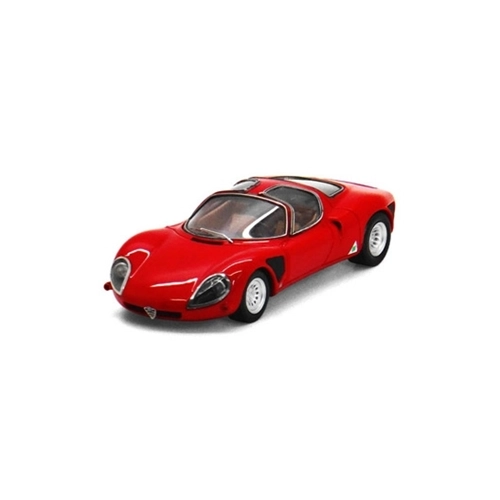 ALFA ROMEO 33 STRADALE 1968 LATE VERSION RED 1:43 True Scale Miniatures Auto Stradali Modellino