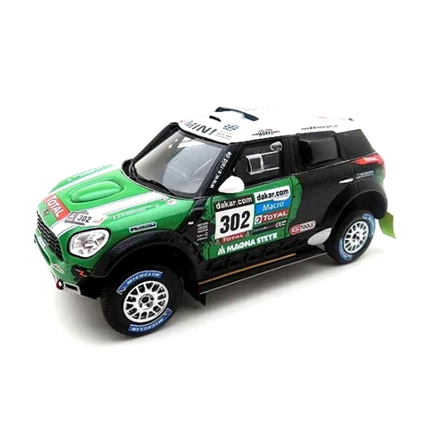 MINI COUNTRYMAN N.302 WINNER DAKAR 2013 S.PETRHANSEL-J.P.COTTRET 1:43 True Scale Miniatures Auto Rally Modellino