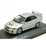 MITSUBISHI LANCER EVO V RS 1998 SILVER 1:43 Whitebox Auto Stradali Modellino