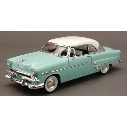 FORD CRESTLINE VICTORIA 1953 AQUAMARINE 1:24 Welly Auto Stradali Modellino