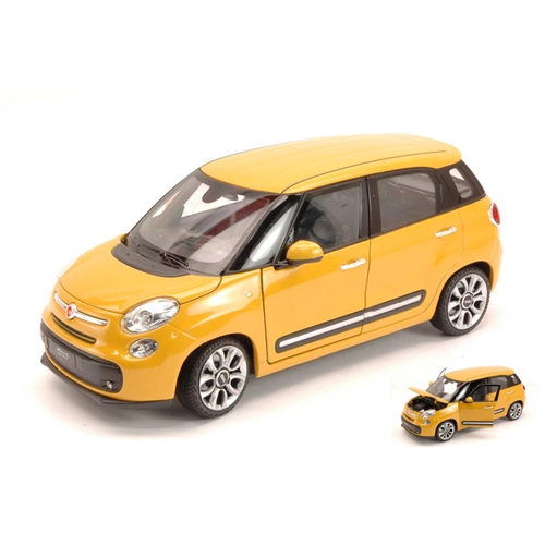 FIAT 500L 2013 YELLOW 1:24 Welly Auto Stradali Modellino